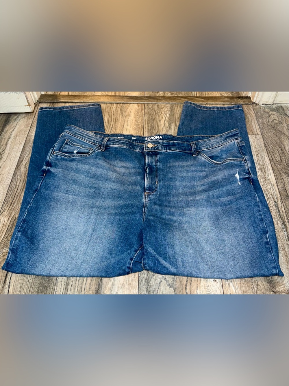 Sonoma Straight Distressed Jeans Sz24W